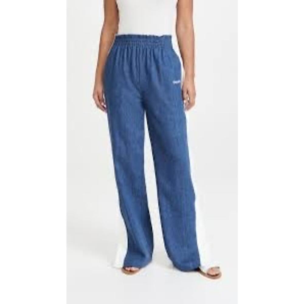 Anthropologie Boyish The Smith Tear Away Snap Side Trackpant Wide Leg Jeans
